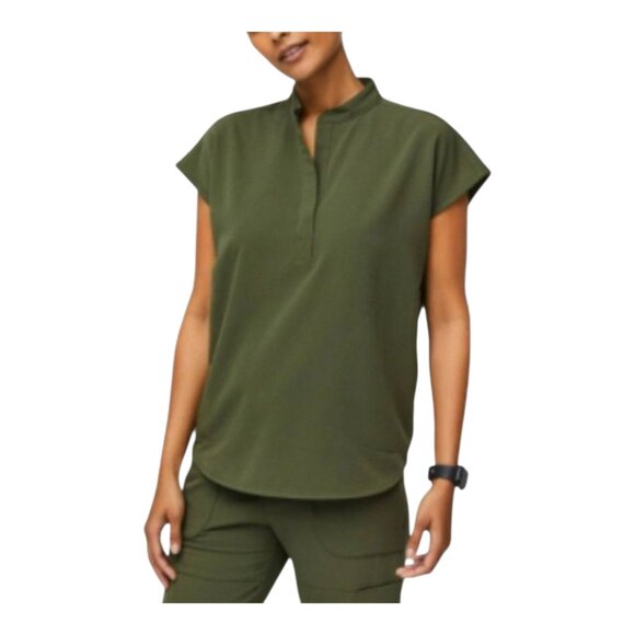 FIGS Rafaela Oversized Scrub Top in Green Nursing Medical Workwear Women's XXL - Picture 1 of 6
